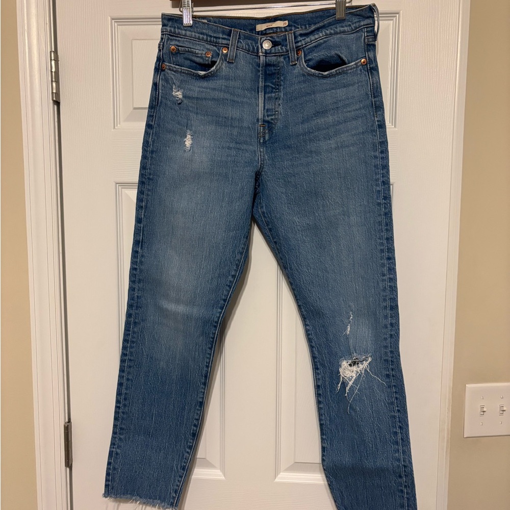 Levi's Blue Distressed Women's Jeans